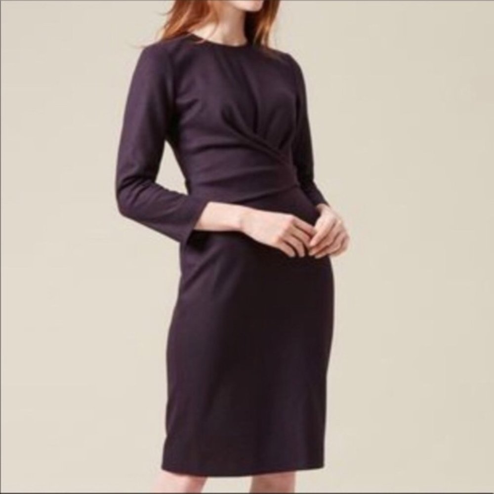 Hobbs London Mylene Dress in Mulberry 4